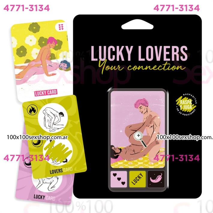 Cód: CA JUE GL017 - Juego de cartas y dados Lucky Lovers your connection masculino - $ 14000
